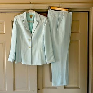Pale blue Carlson Suit like new - Petite 8